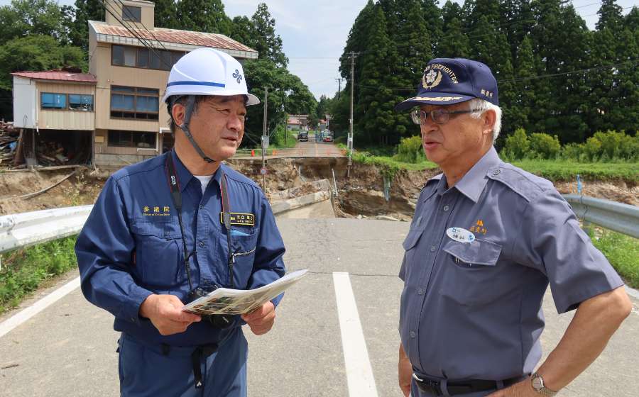 山形県飯豊町大巻橋（令和4年8月12日）